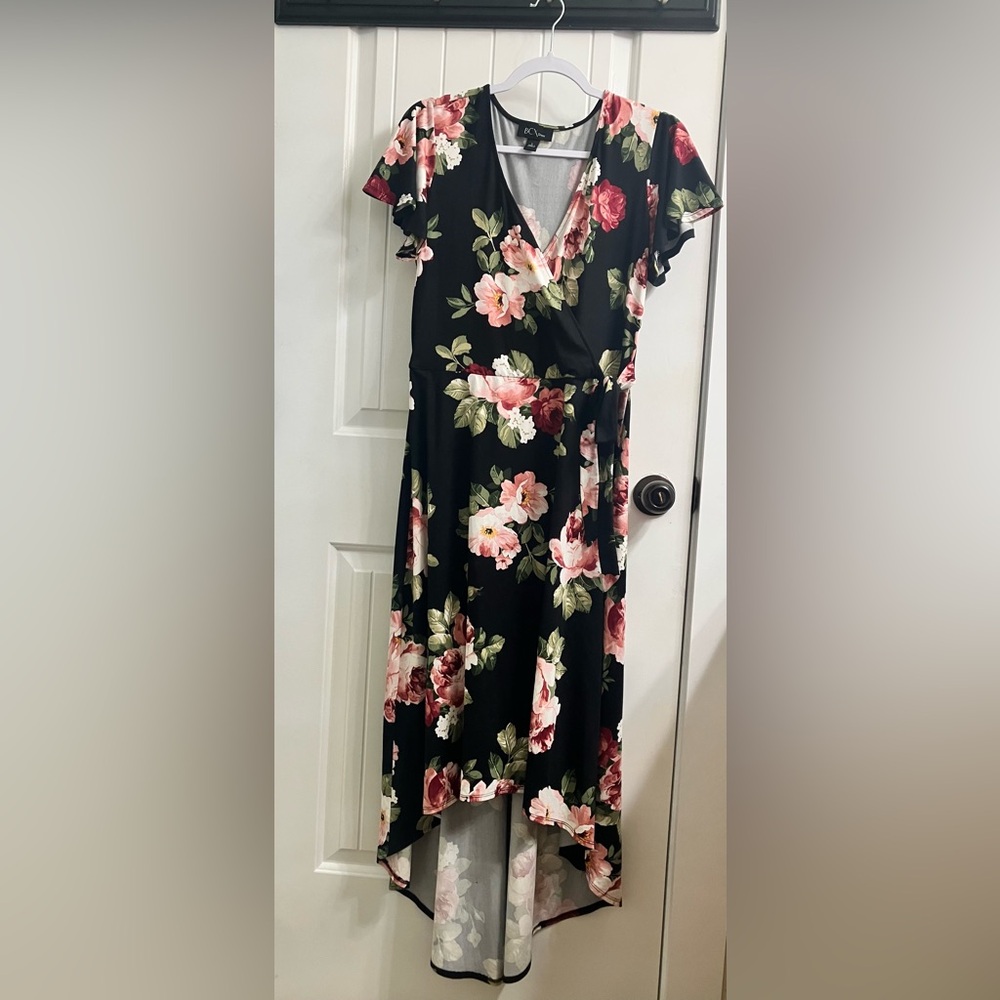 BCX Floral Black Dress size L